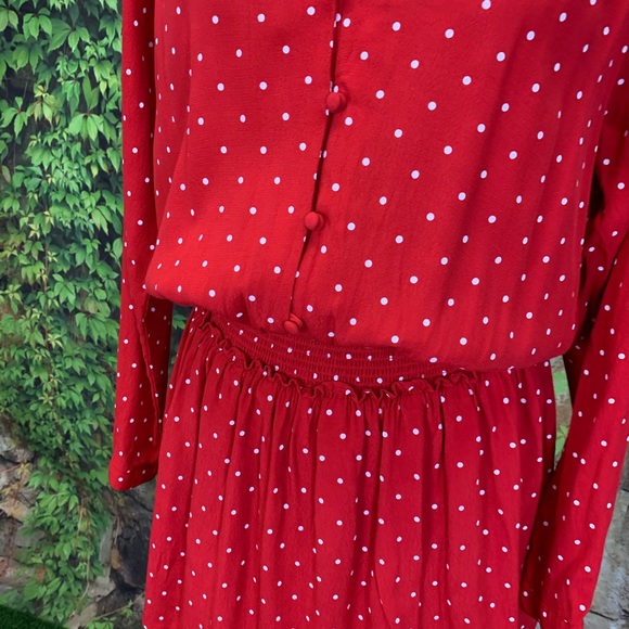NWT RAILS Polka Dot Blouson Dress, S - Picture 8 of 15